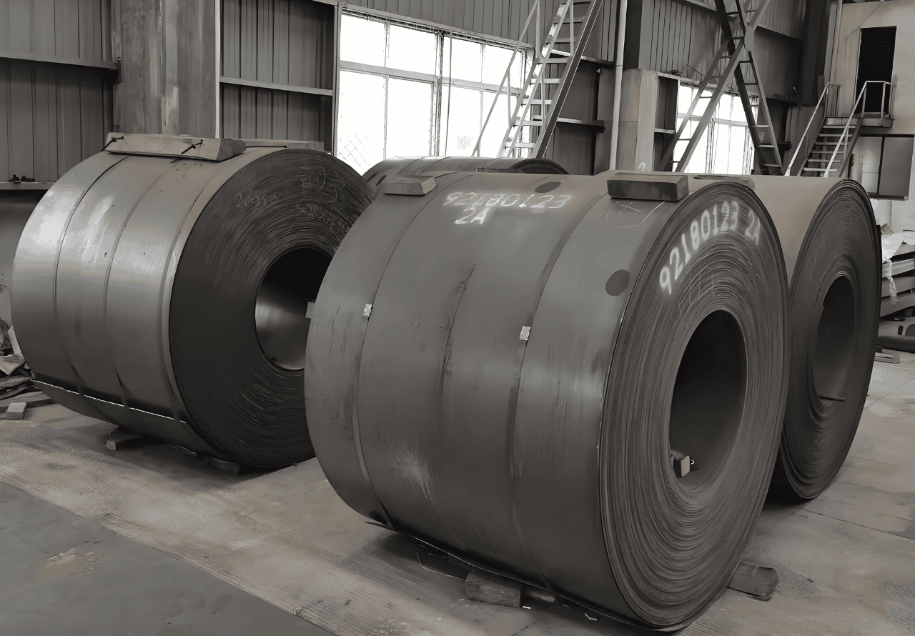 Steel material close-up